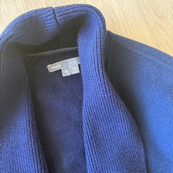 Vince medium Navy sweater Jacket blazer Cardigan Medium - Picture 6 of 9
